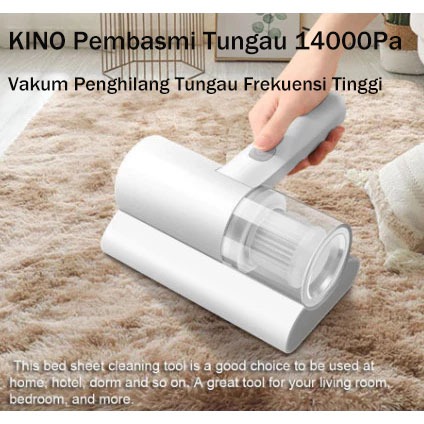 KINO Pembasmi Tungau 14000Pa Vakum Penghilang Tungau Frekuensi Tinggi Penyedot Tungau Kasur Karpet