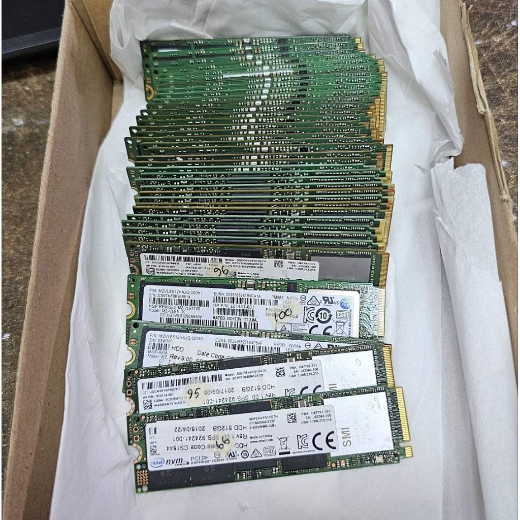 Ssd Nvme dan M.2 256Gb Original Copotan