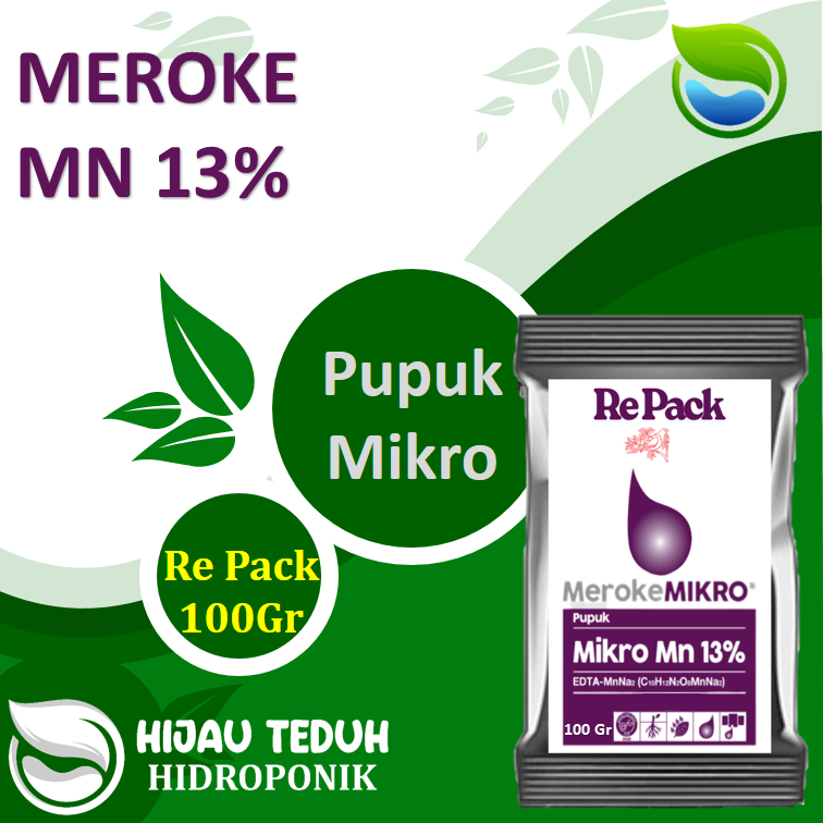 Pupuk Meroke Mikro Mn 13% Repack 100Gr