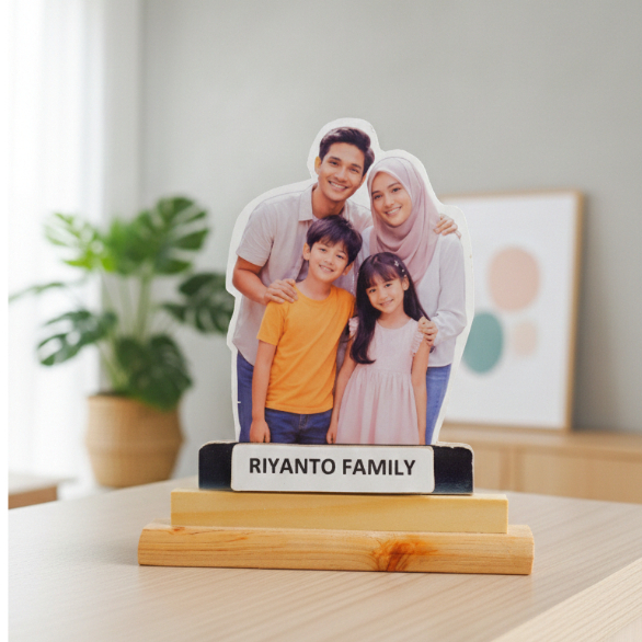 Karikatur Kayu Custom dari Foto – Bahan Kayu Pinus | Rakai Handcraft