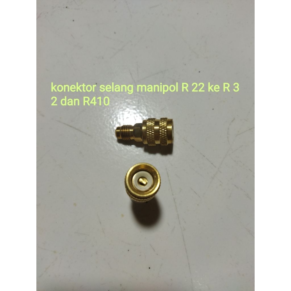 sambungan selang manipol R22 ke R 32 R 410 KONEKTOR MANIPOL R 22 ke R 32 R 410