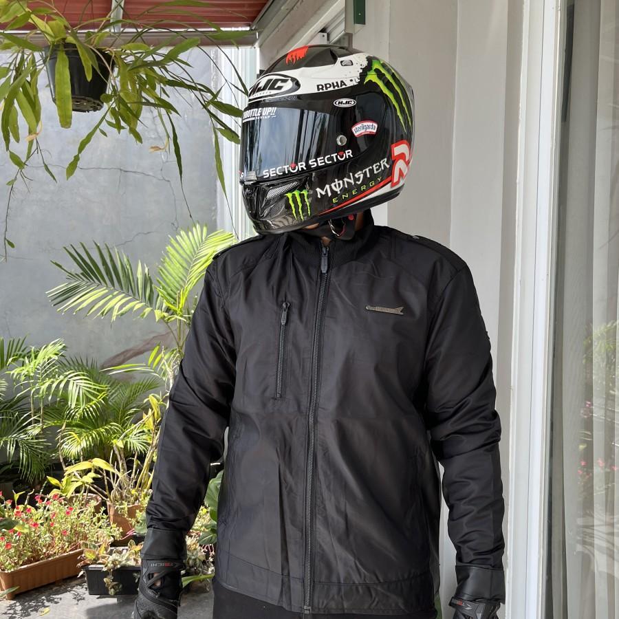 Jaket Motor Honda PCX 160 AHM Wind Proof Bahan Tebal Kulit Kombinasi