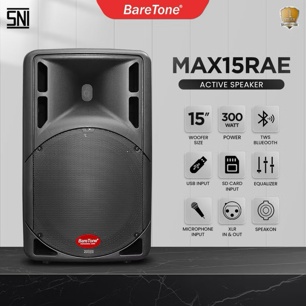Speaker Aktif Baretone MAX 15 RAE 15inch Baretone Aktif