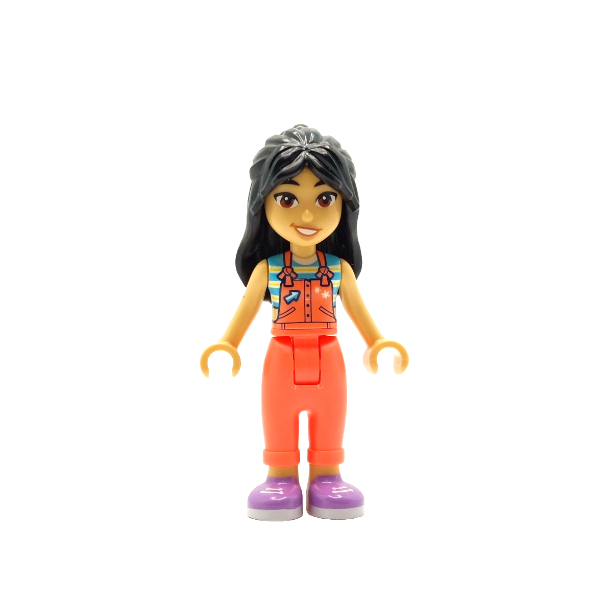 Lego Minifigure frnd0789 Friends Liann - Coral Overalls
