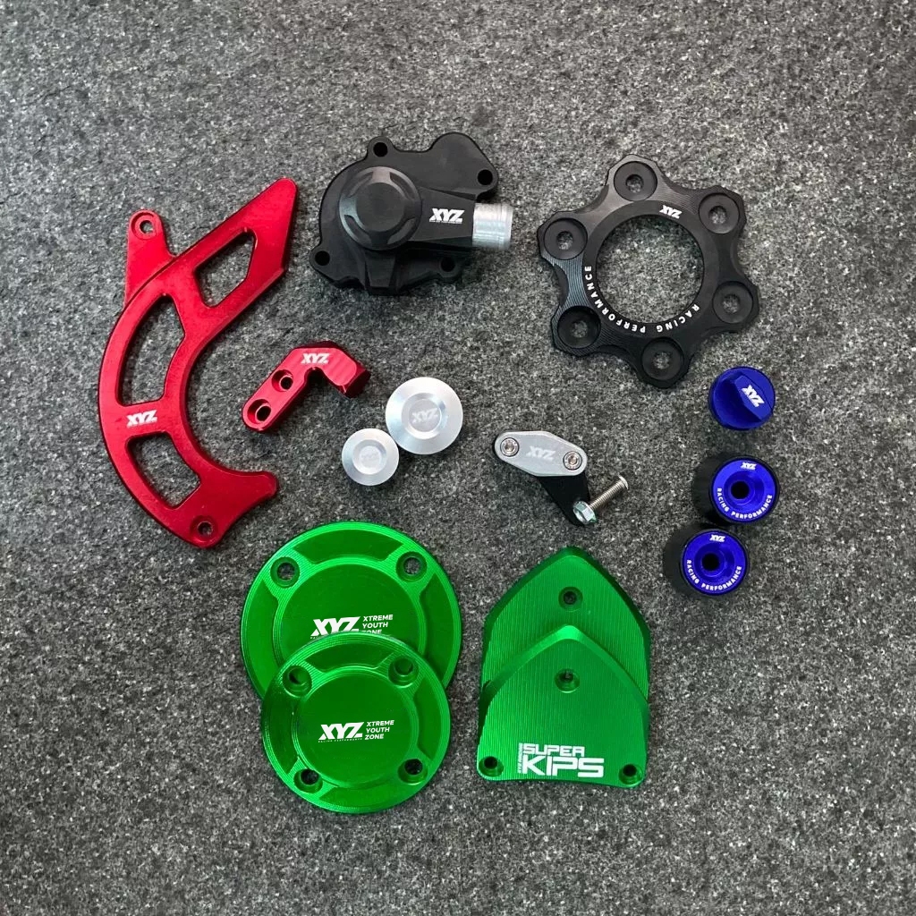 XYZ PAKETAN KHUSUS 12.12 NINJA R SS RR OLD RR NEW ZX 150 KRR 150 ALUMINIUM FULL CNC