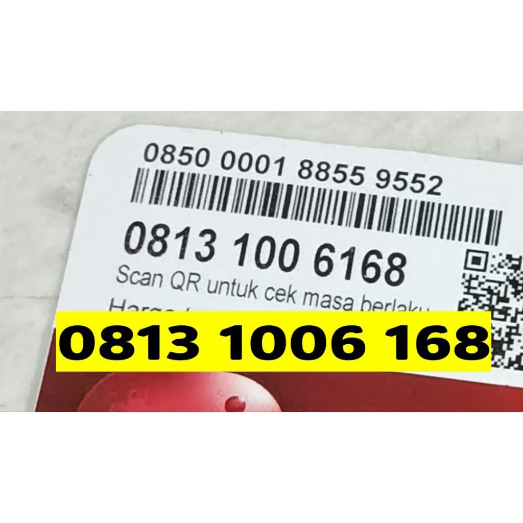 Kartu Perdana Nomor Cantik Telkomsel Simpati 11 Digit 168