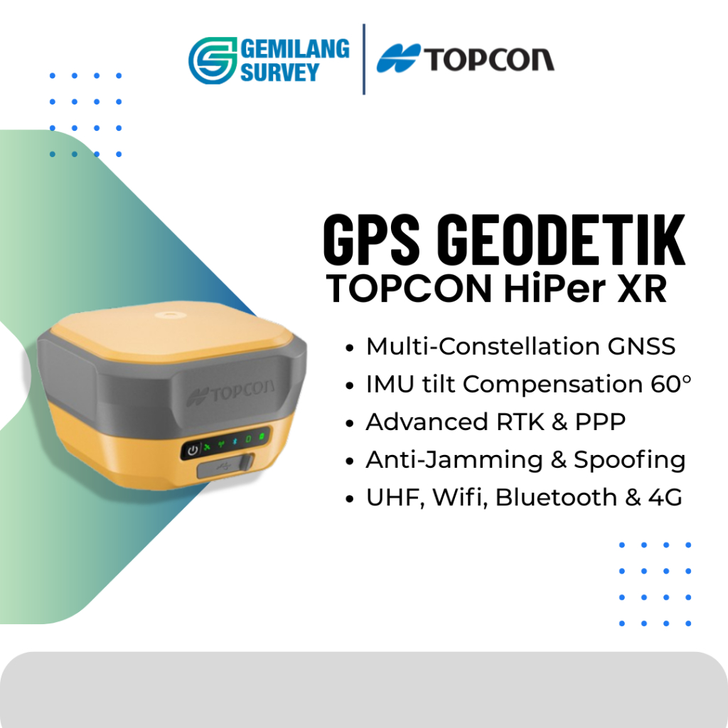 GPS Geodetik Topcon HiPer XR GNSS Receiver