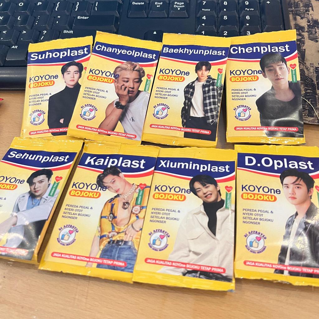 JOMPO STARTER KIT EXO Koyo Plester Vitamin C Sticker + KOYOne Bojoku EXOplast VitaEXO Fanmade Koleks