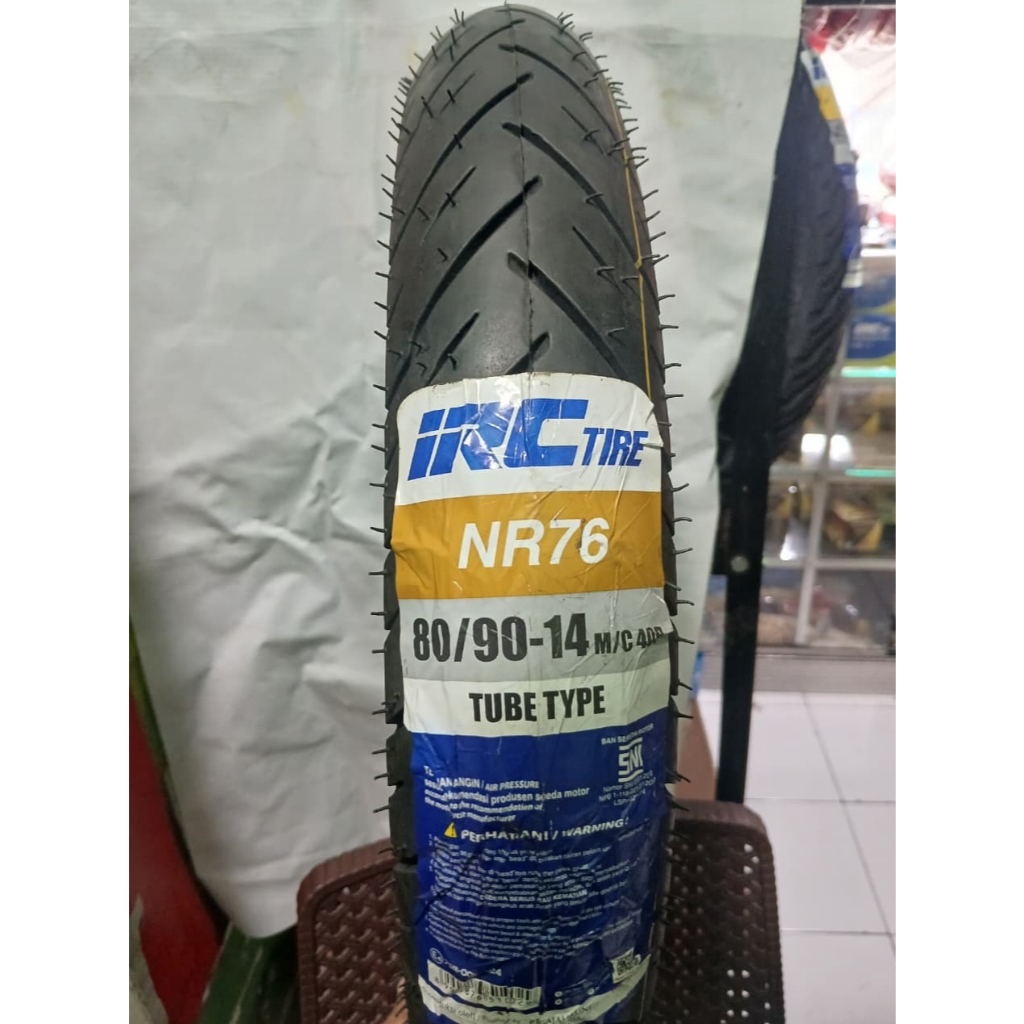IRC NR76 Ban Luar Motor Matic Ring 14 80/90 Tube Type Belakang Mio j Sporty M3