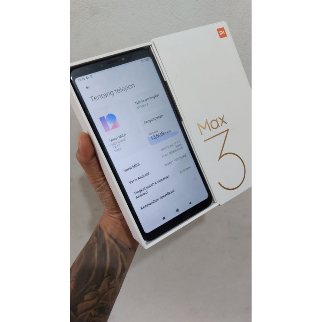 hp mi max 3 ram 4/64