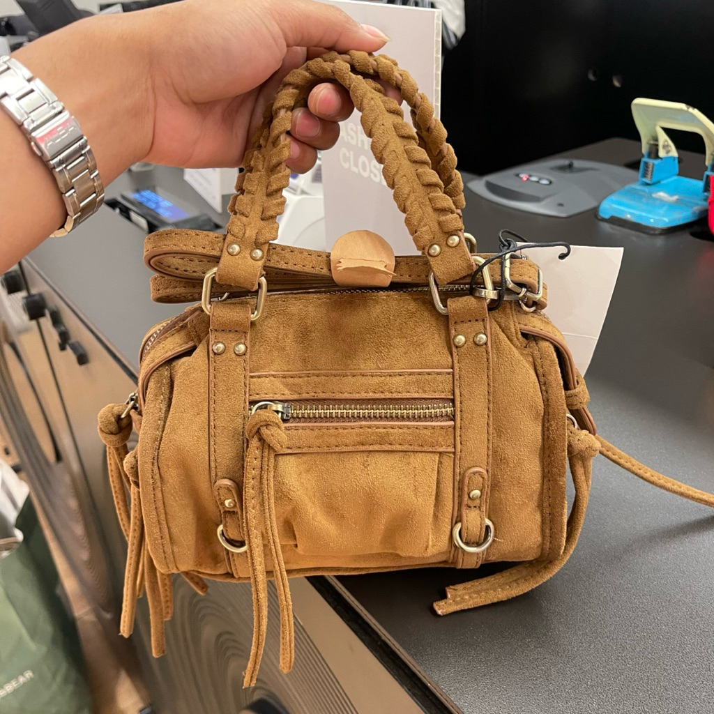 Sling Bag Suede BERSHKA Women Jastip (jasa titip)