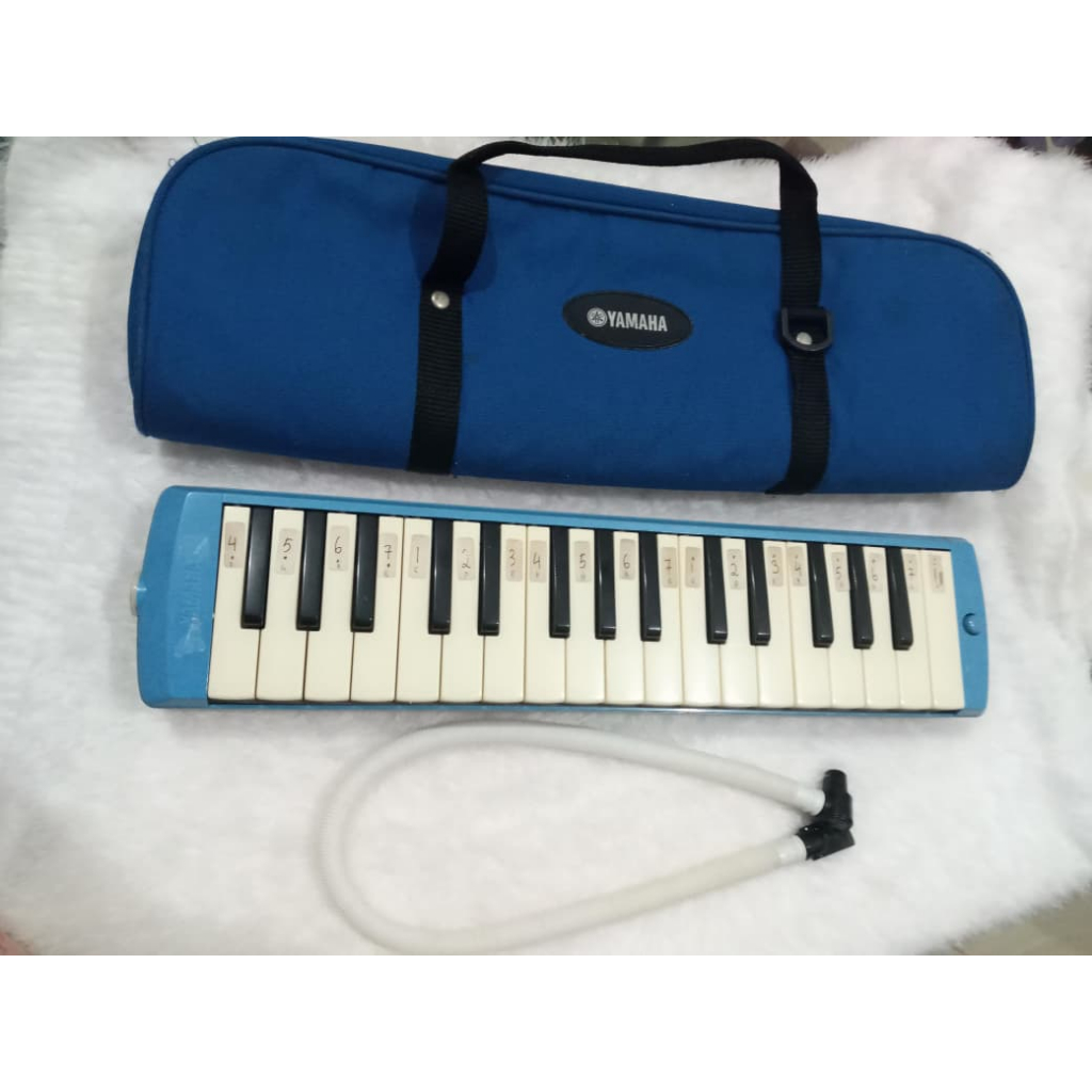 Pianika Second Bekas - Alat Tiup Pianika Bekas Pakai Tapi Masih Berfungsi Baik - YAMAHA PIANICA  P-3