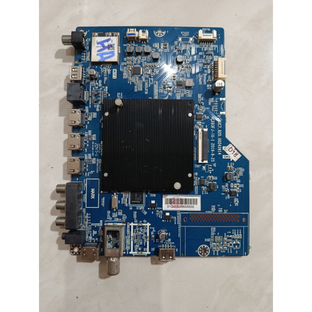 MB MOBO MAINBOARD MODULE MESIN TV CHANGHONG U58H7A MB MAINBOARD CHANGHONG U 58H7A