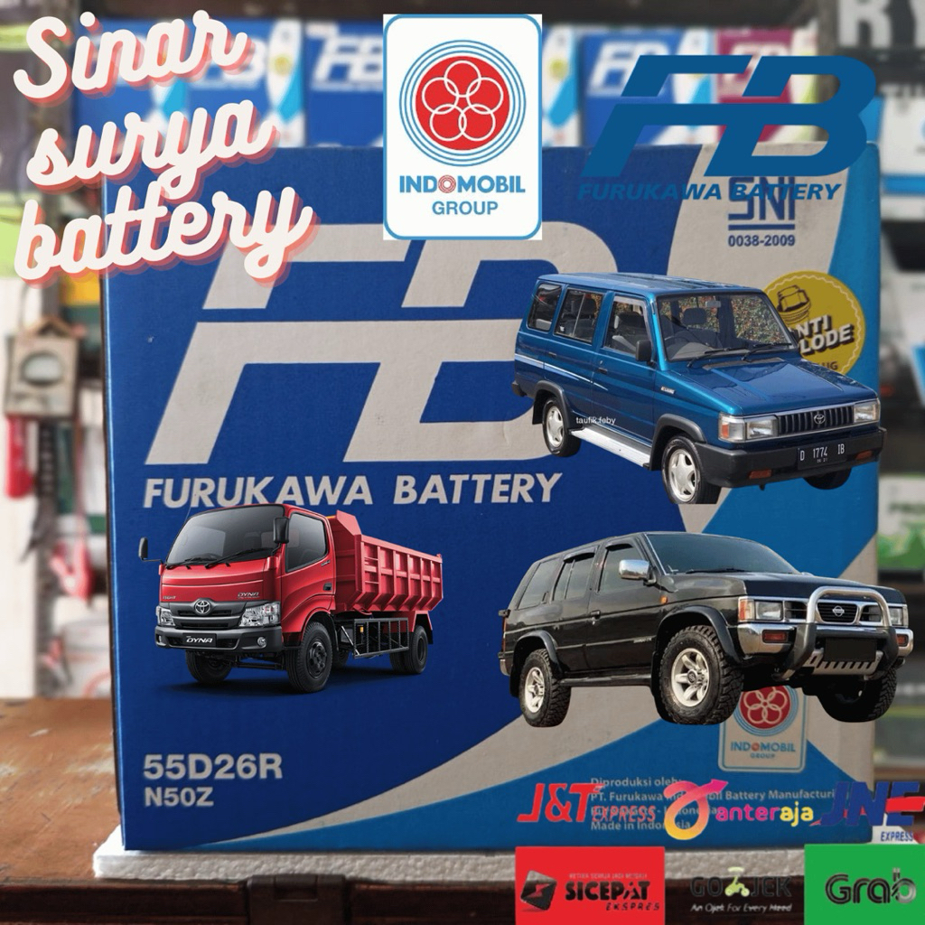 Aki Mobil Untuk Colt diesel ,Kijang Grand LGX,Terrano dll Furukawa Battery N50Z 55D26R / 60 AMPERE 1