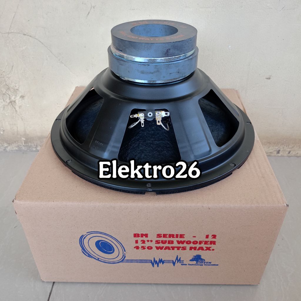 Speaker SUBWOOFER 12 inch BM SERIE 12 Double Magnet