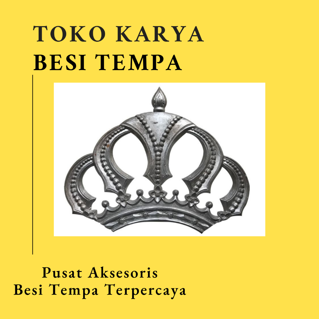 Ornamen Pagar Besi OR-1058 / Aksesoris Pagar Besi dan Tralis / Aksesoris Besi Tempa / Aksesoris Paga