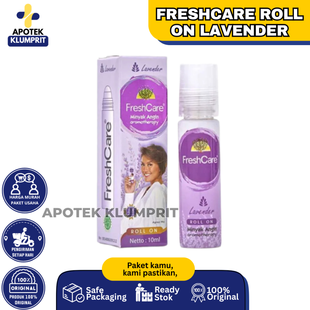 Freshcare Roll On Lavender 10 Ml Minyak Angin Aromatherapy  Yang Digunakan Untuk Membantu Meredakan 