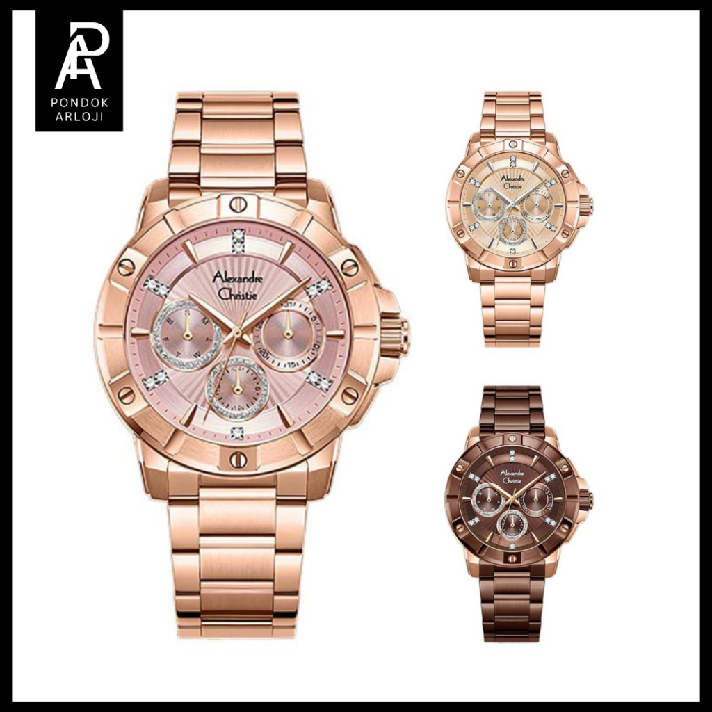 ORIGINAL Jam Tangan Wanita Alexandre Christie AC 6609 / ac6609 / 6609 Garansi 1 Tahun