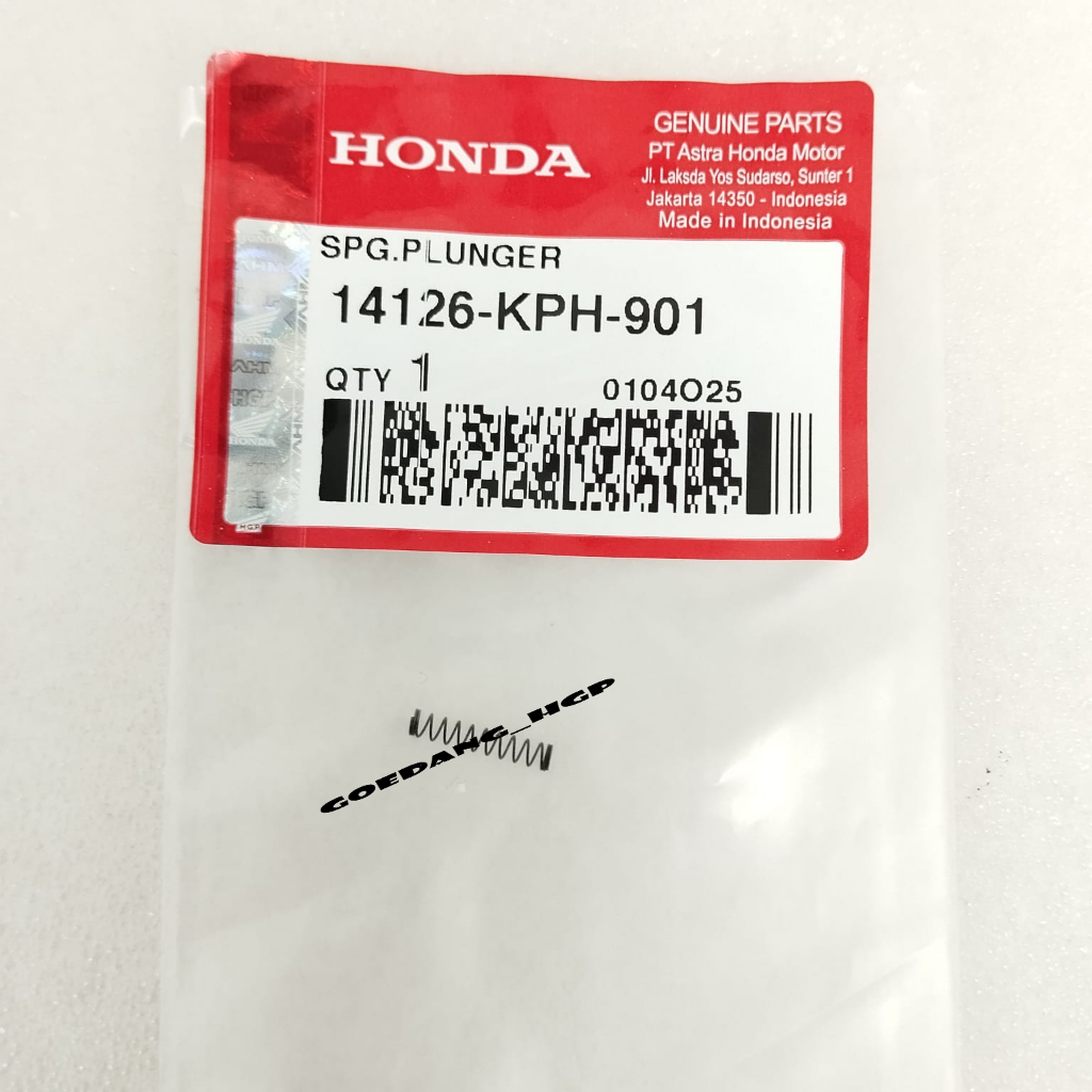 Per Spring plunger Honda Kharisma ORI AHM  14126KPH901