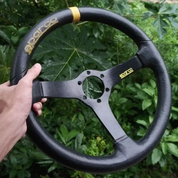 Steering Stir mobil simulator Sparco 14 inch celong bekas like new