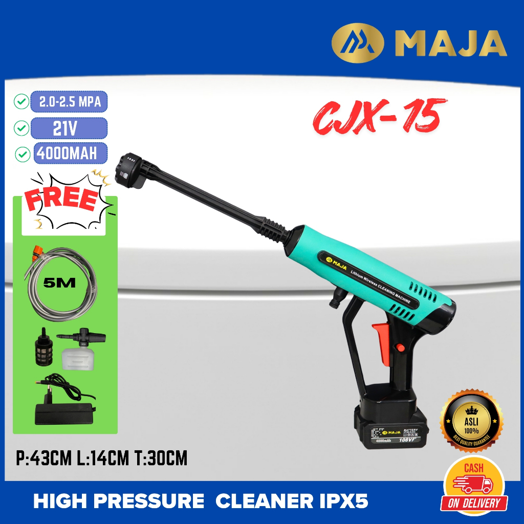 Steam Mini Portable MAJA CJX-15 Mesin Cuci Mobil Lithium Jet Cleaner  Alat Cuci Motor Dan Mobil Teka