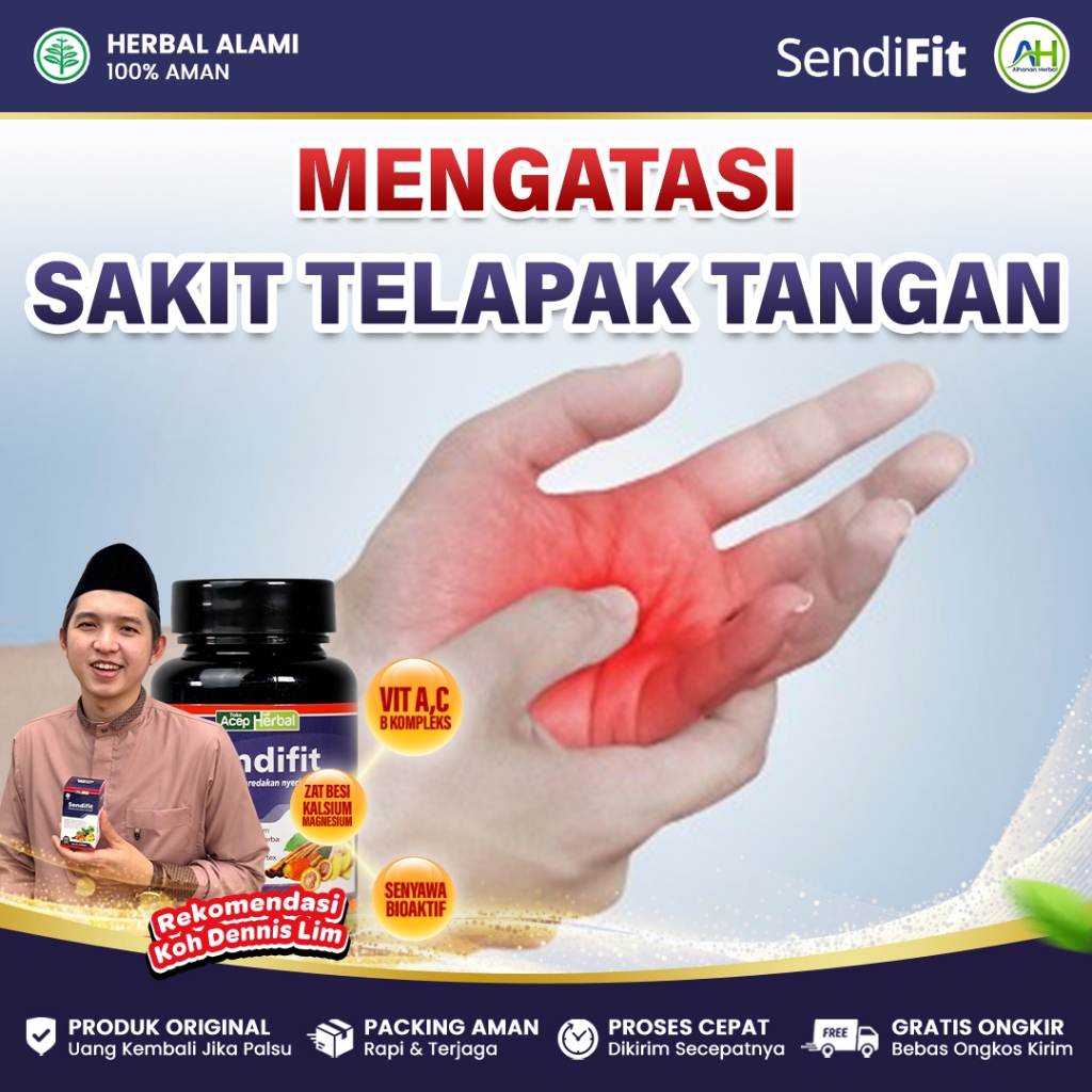 Obat Sakit Telapak Tangan, Obat Telapak Tangan Dan Kaki Kebas Kesemutan, Mati Rasa Baal - Sendifit