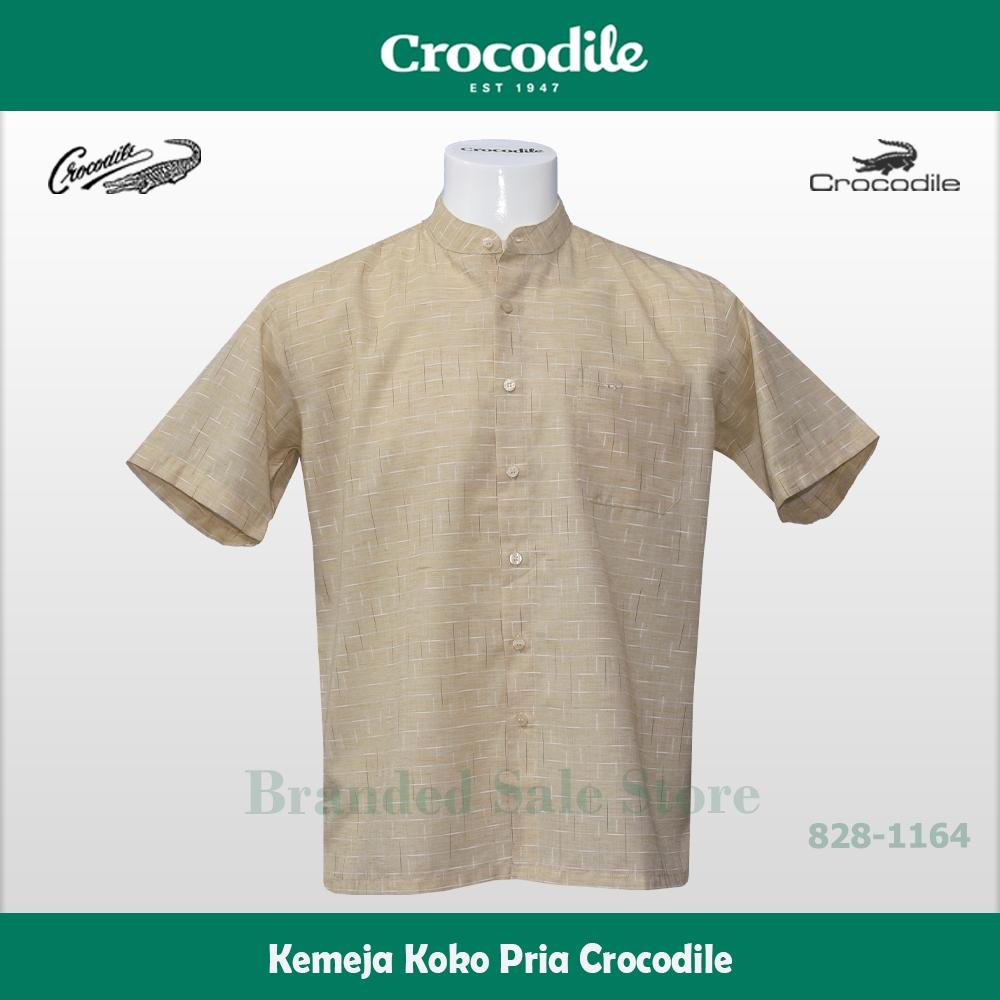 Baju Koko Crocodile / Kemeja Muslim Pria Modern Lengan Pendek Crocodile 828-1164-09