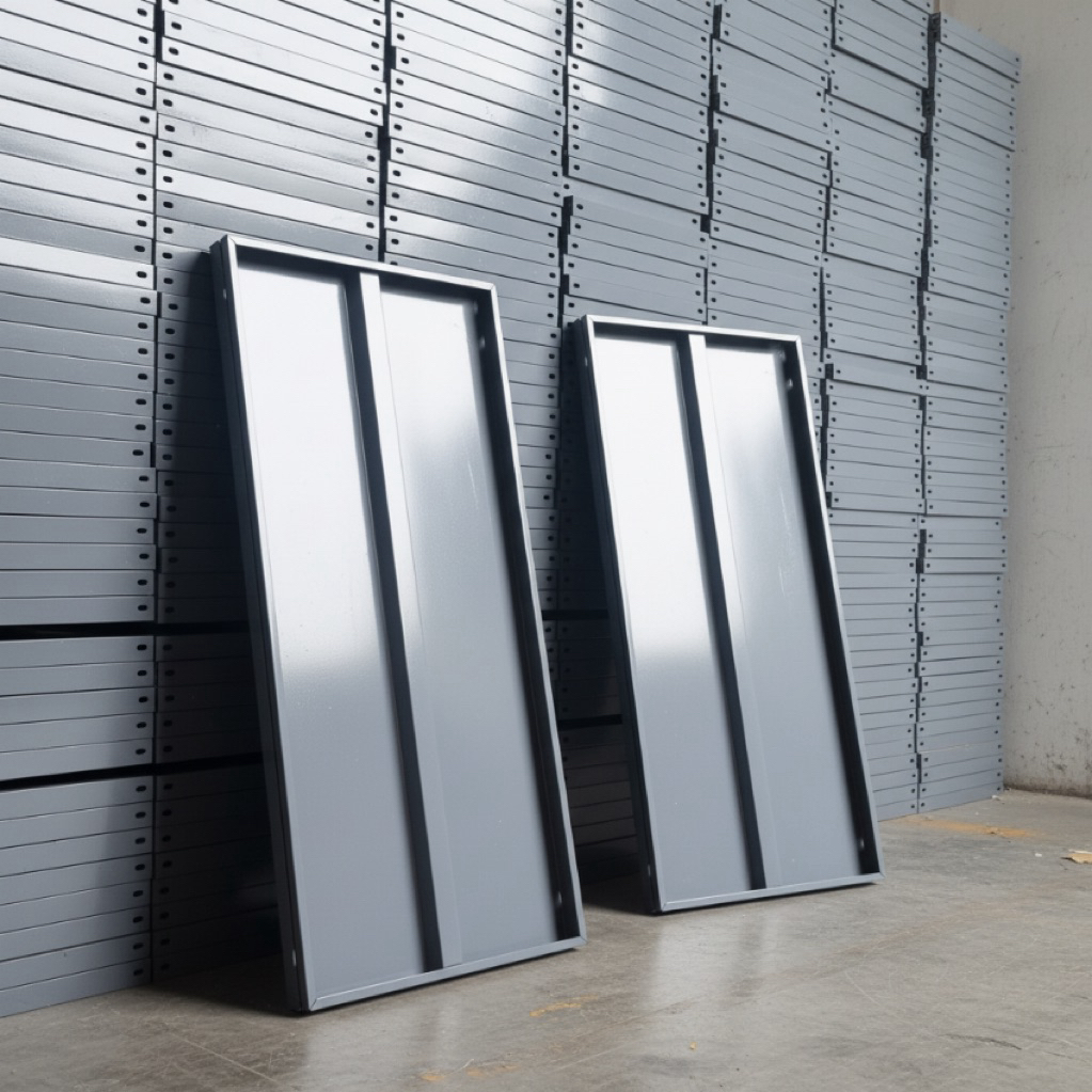 Ambalan Rak Besi Siku Lubang 100 x 50 cm