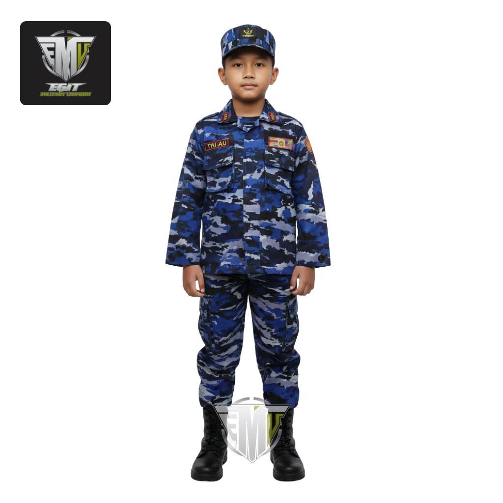 BAJU TNI CILIK SETELAN ANAK SETELAN ARMY ANAK PAKAIAN PROFESI ANAK TNI AU