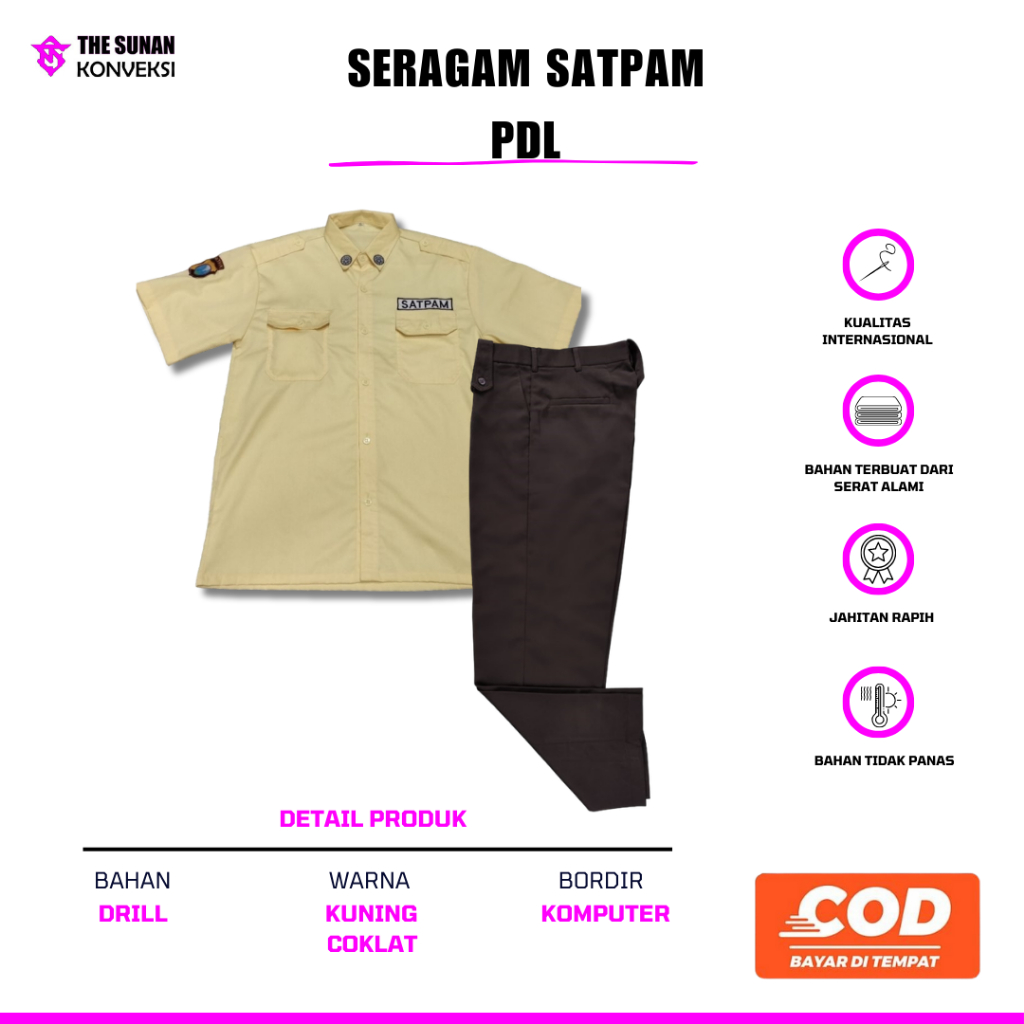 Seragam Satpam PDL | Seragam Satpam | Baju Satpam | Celana Satpam