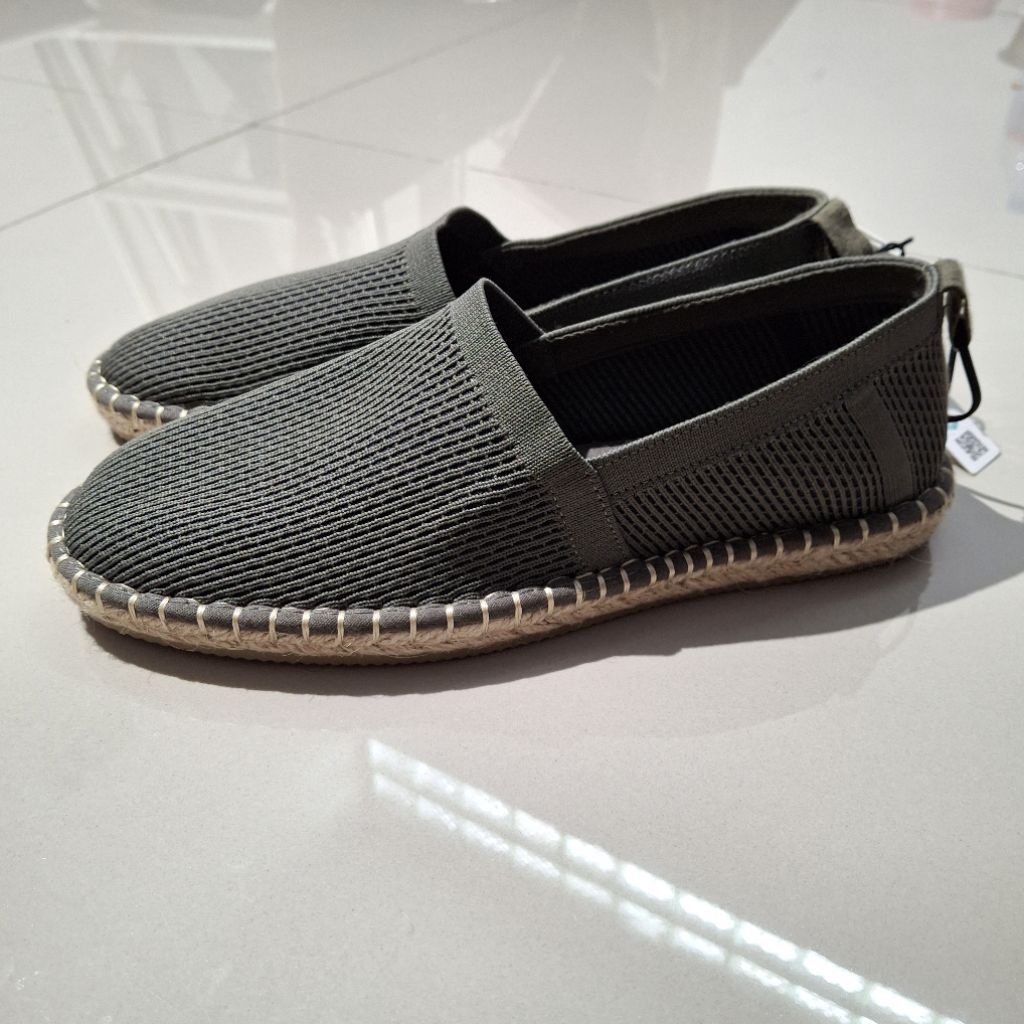 ZARA SEPATU KNIT SLIP ON ESPARDILE BARU ASLI ORIGINAL
