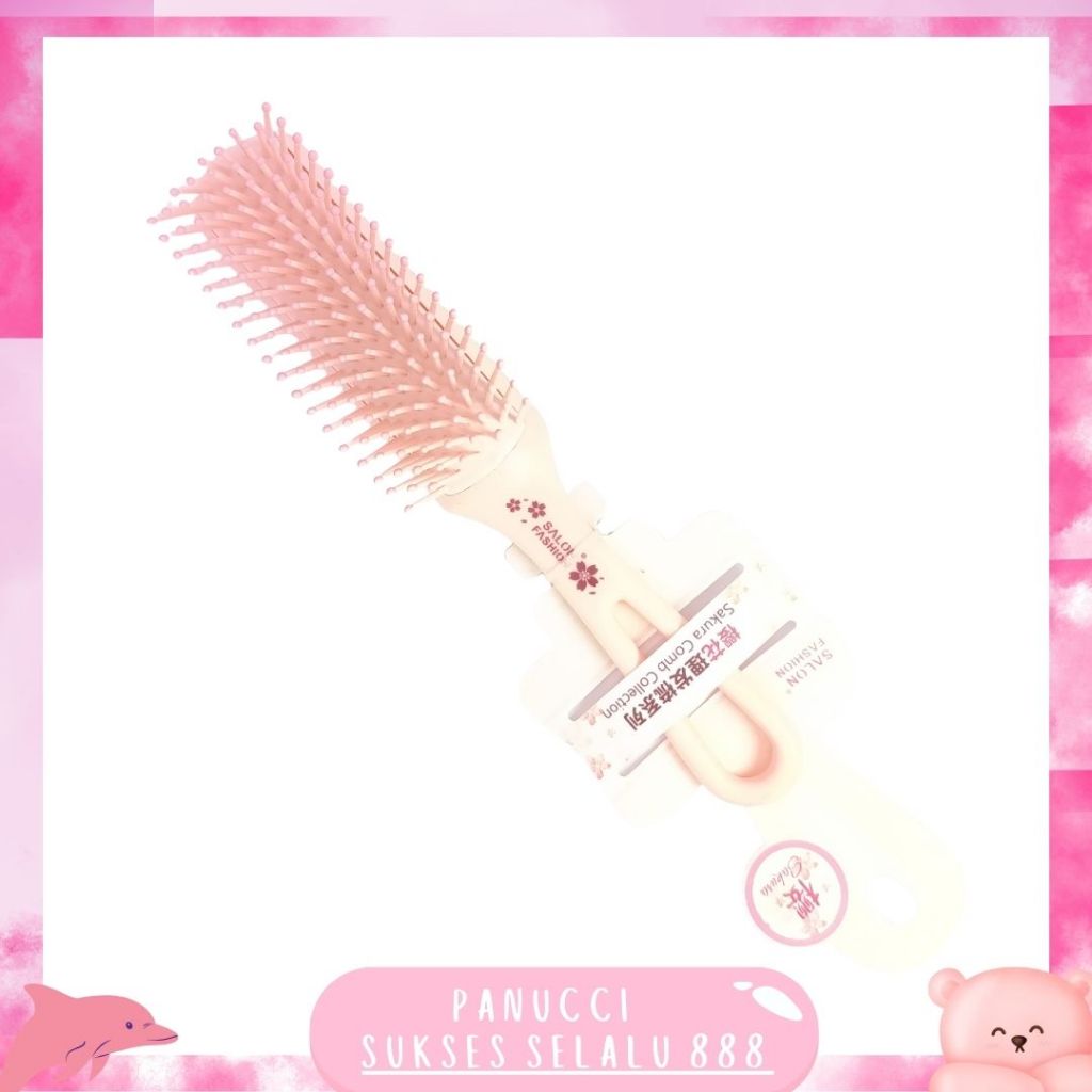 Sisir Sakura Lebar / Sisir Blow Sakura  / Sisir Korea Sakura Pink / Sisir PREMIUM Import