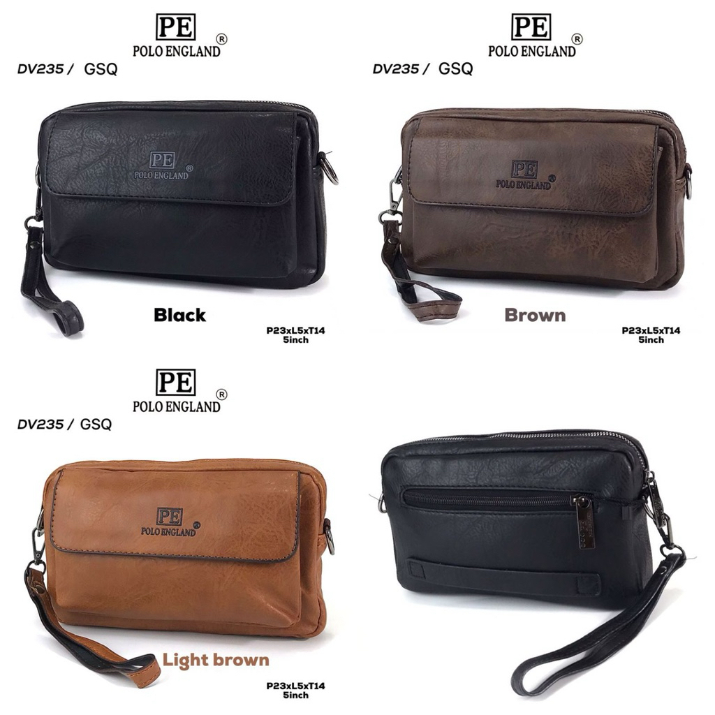 KMO TAS HANDBAG POLO ENGLAND DV235 / GSQ HANDBAG selempang pria