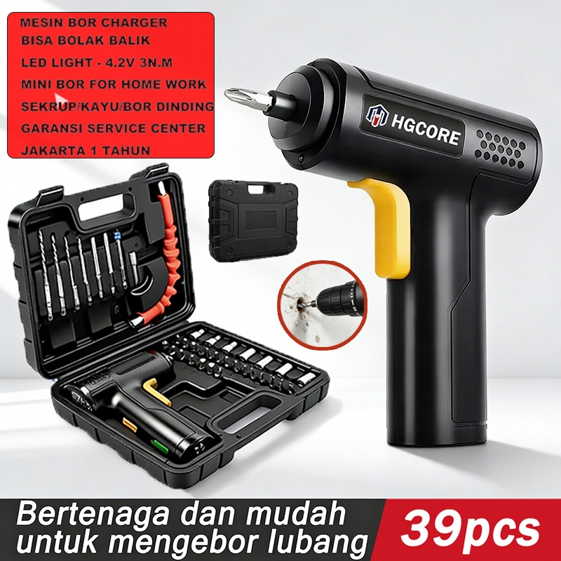 COD BOR OBENG LISTRIK / Cordless Screwdriver Mesin Bor Cordless Mini Screwdriver Obeng Baterai Bor C