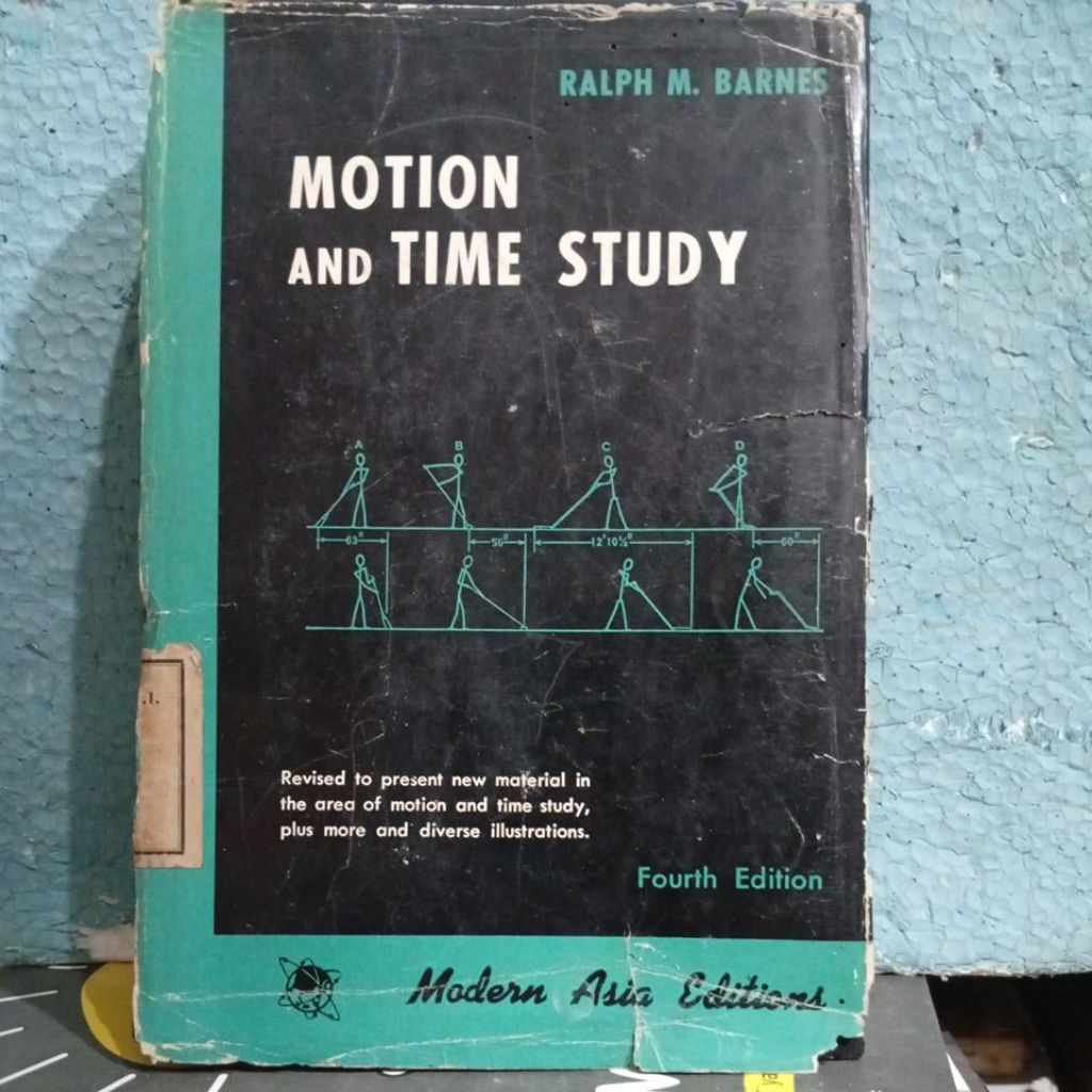 buku original / buku teknik motion and time study ( Fourth edition) hacd cover