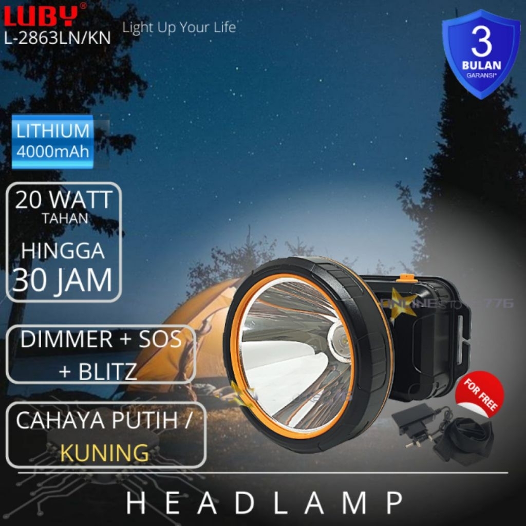 Senter Kepala LUBY L-2863LN