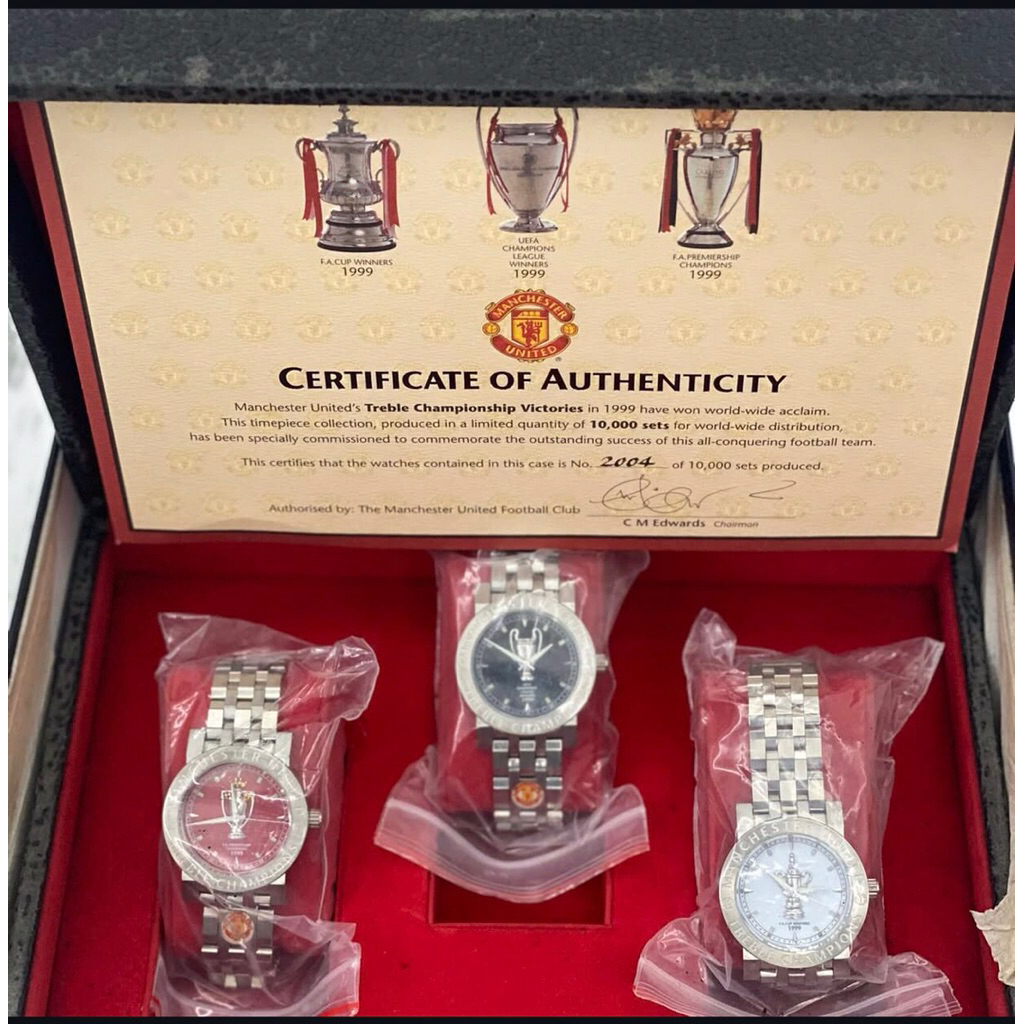 Jam tangan vintage Manchester United EA championship 1999 limited edition