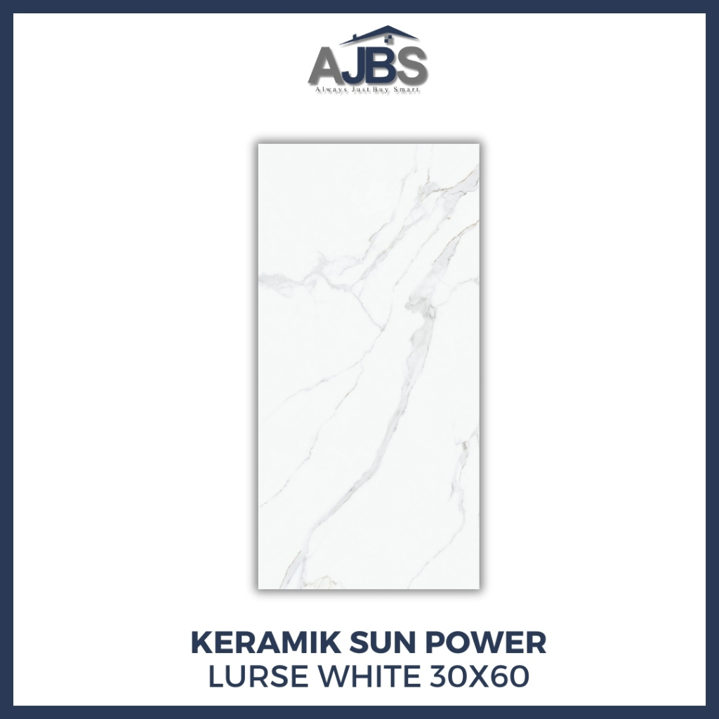 Sun Power Keramik Lurse White 30X60 Keramik lantai/Dinding