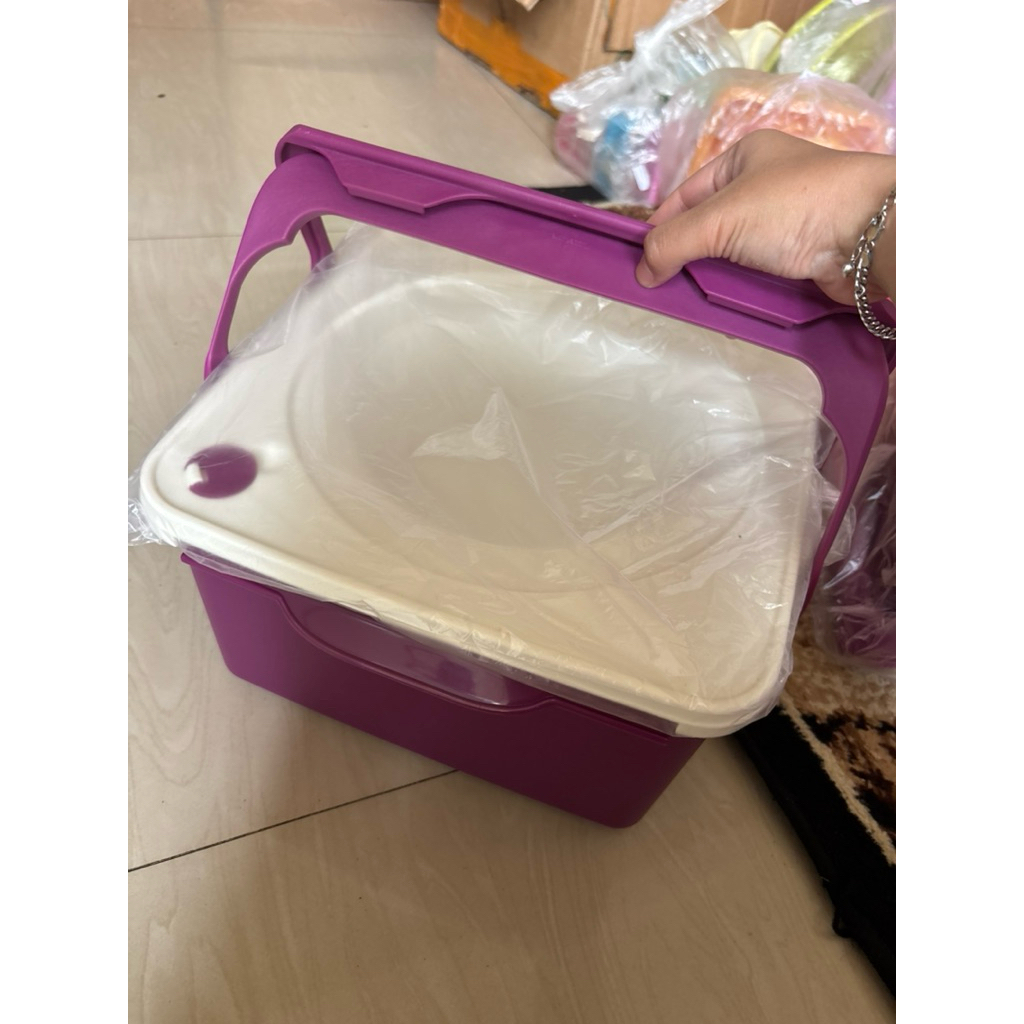 piknik set ungu 9L tupperware