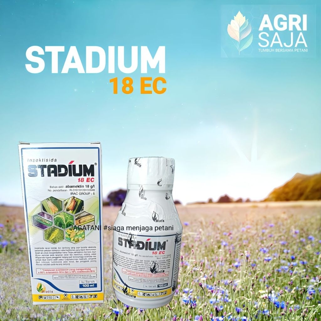 Insektisida Stadium 18EC 100ML PT. Biotis Abamectin Abamektin Thrips