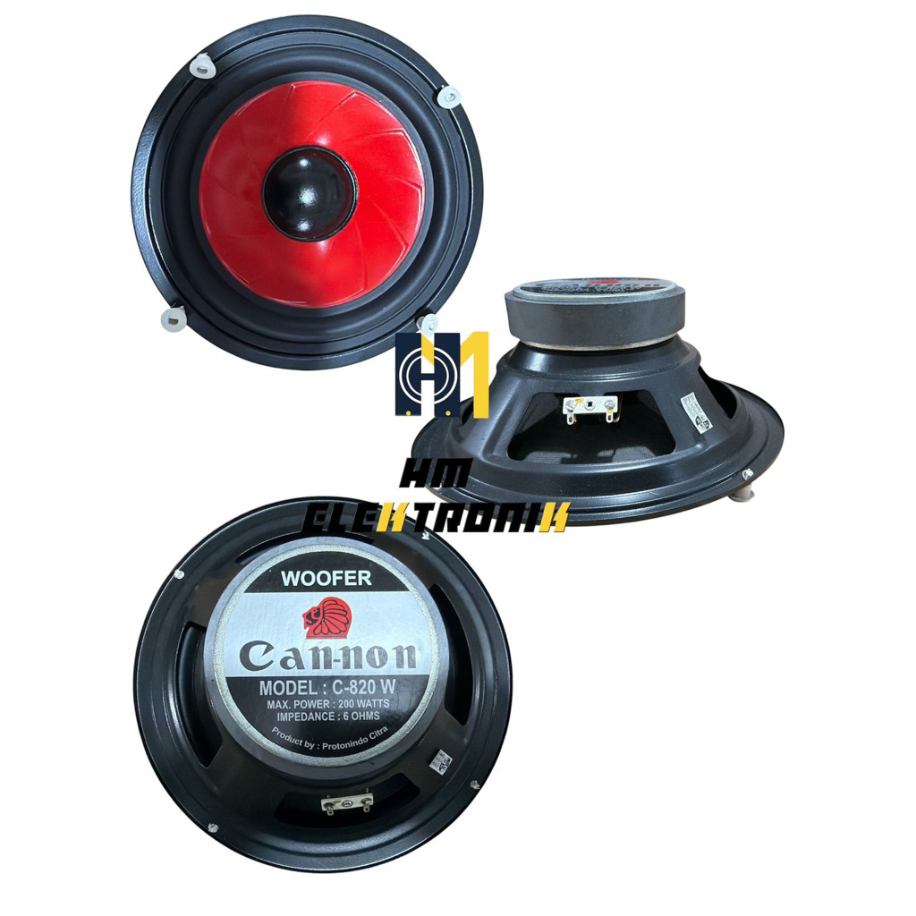 Speaker canon woofer 8inch c 820w