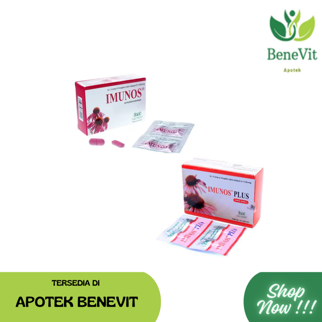 Imunos tablet & Imunos Plus tablet MULTIVITAMIN, Imunos multivitamin daya tahan tubuh