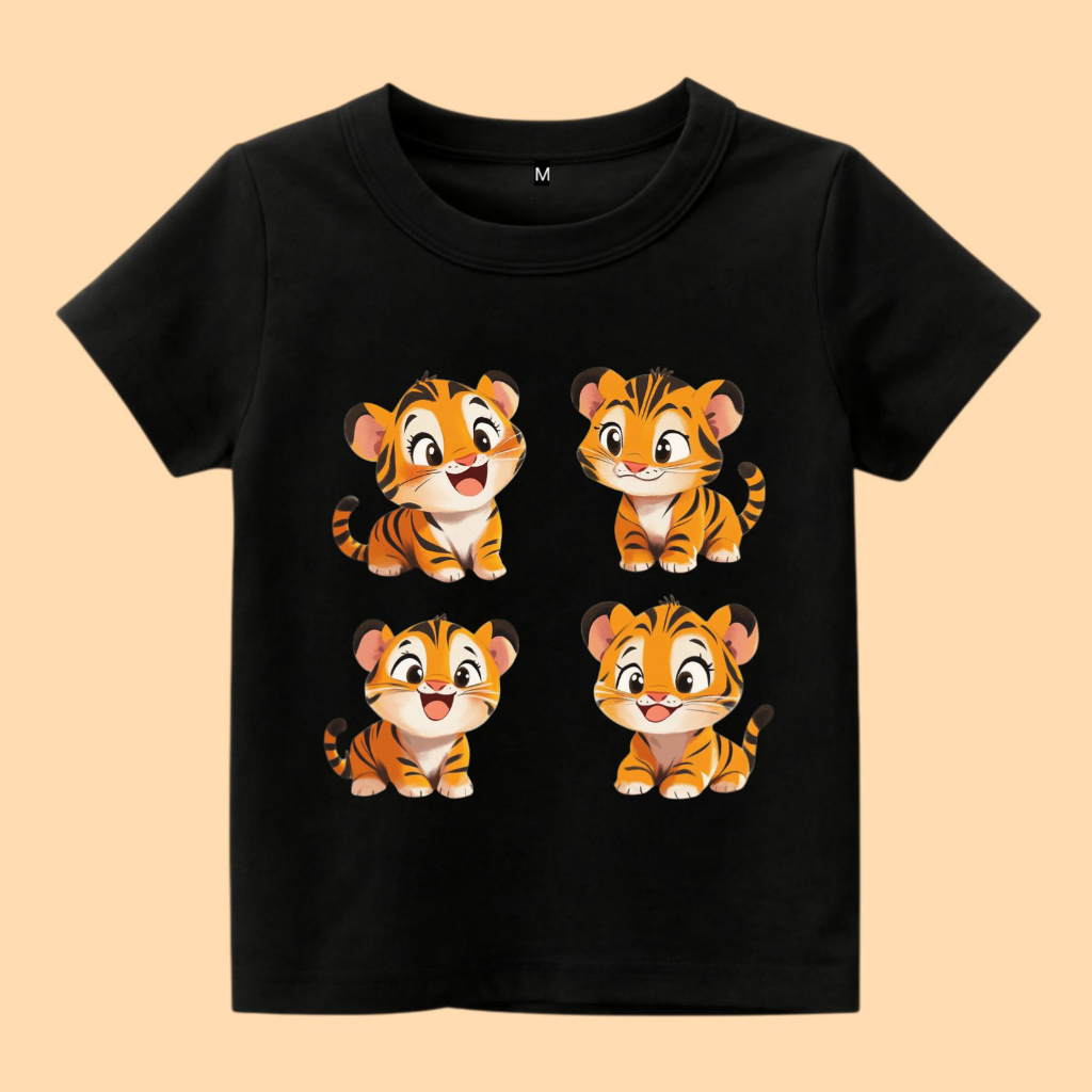 Baju kaos anak gambar baby harimau