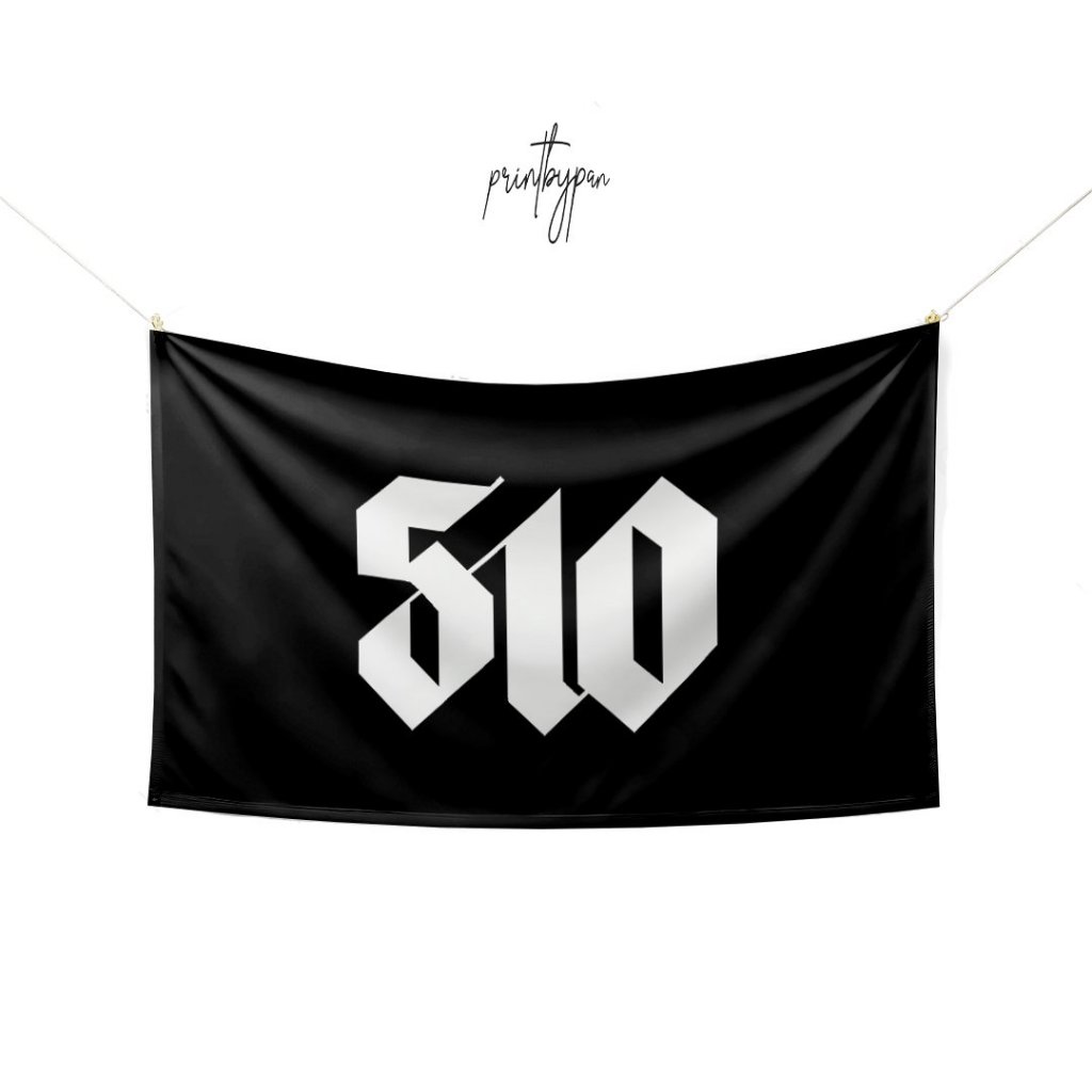 Bendera 510 | Flag Band Metal Rock Punk Poster Kain | Dekorasi Kamar Tidur Studio Aesthetic | Wall B