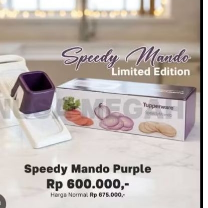 Mando pengiris bawang ungu Tupperware