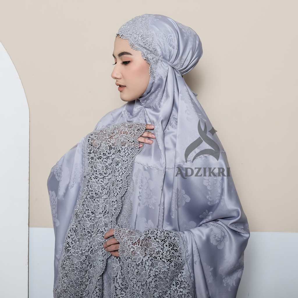 ADZIKRI - Mukena Dewasa Mahar Premium Khadijah Prada Tulip
