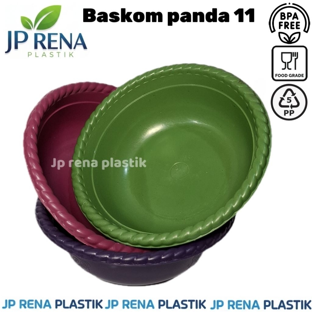 (48pcs)BASKOM PANDA 11,BASKOM NASI HAJATAN,TEMPAT LAUK,TEMPAT SAYUR,WADAH NASI BERKAT,BASKOM PLASTIK