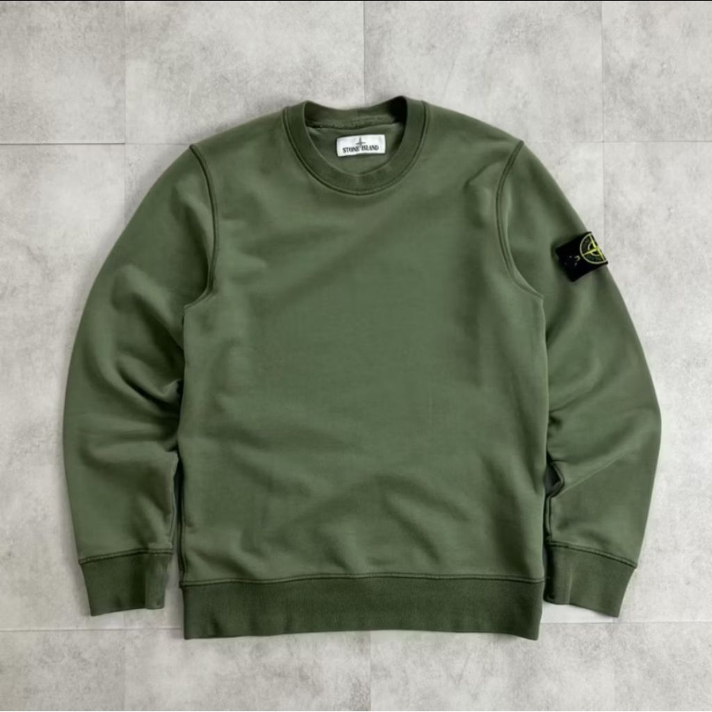 Jaket crewneck stone island jaket pria casual stone island