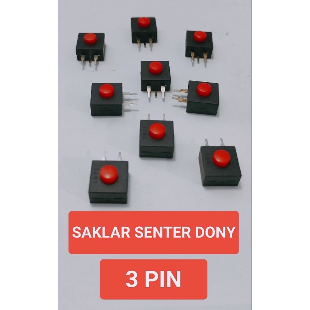 Saklar senter kepala DONY 3 pin mini On Off