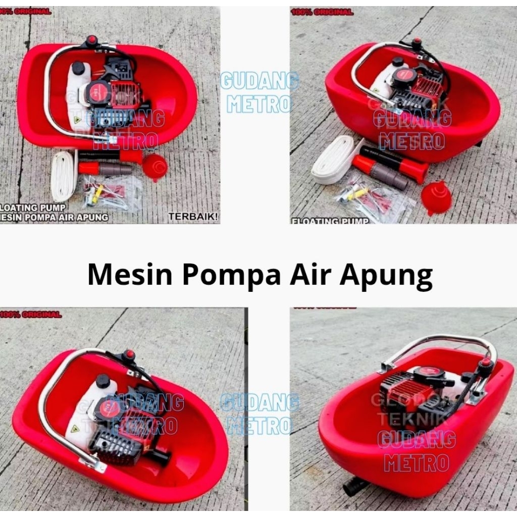 Mesin Pompa Air Apung/ Alat menyiram Tanaman/Irigasi/Pompa/